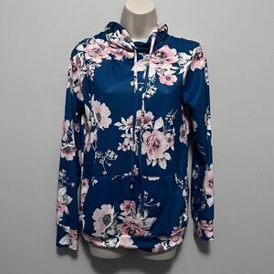 BBX Lephsnt Floral Pullover Hoodie with Pockets Size S